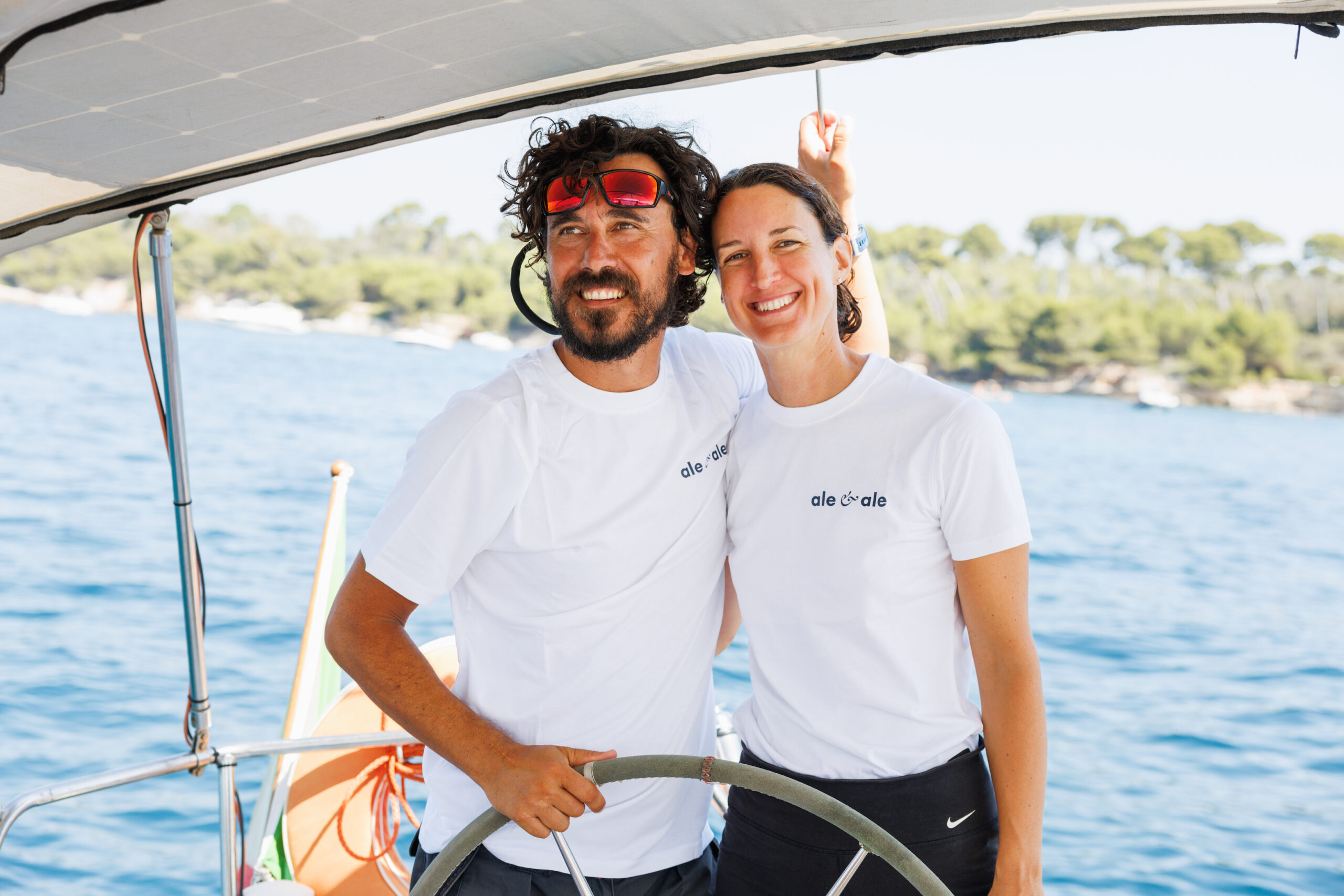 Ale and Ale back on board in yoga sailing retreats